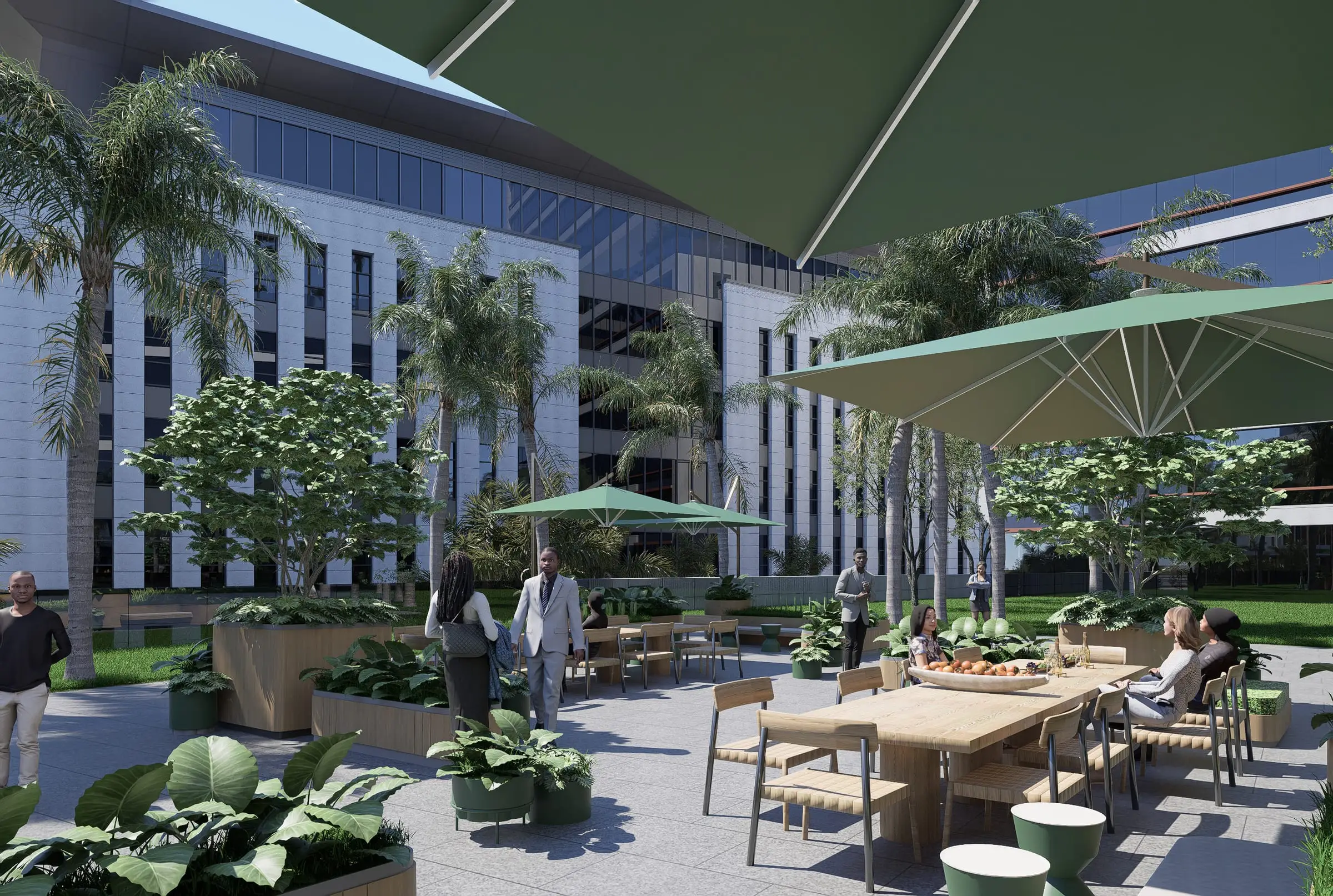 Jardins et terrasses plantées de ZAFARA PLAZZA
