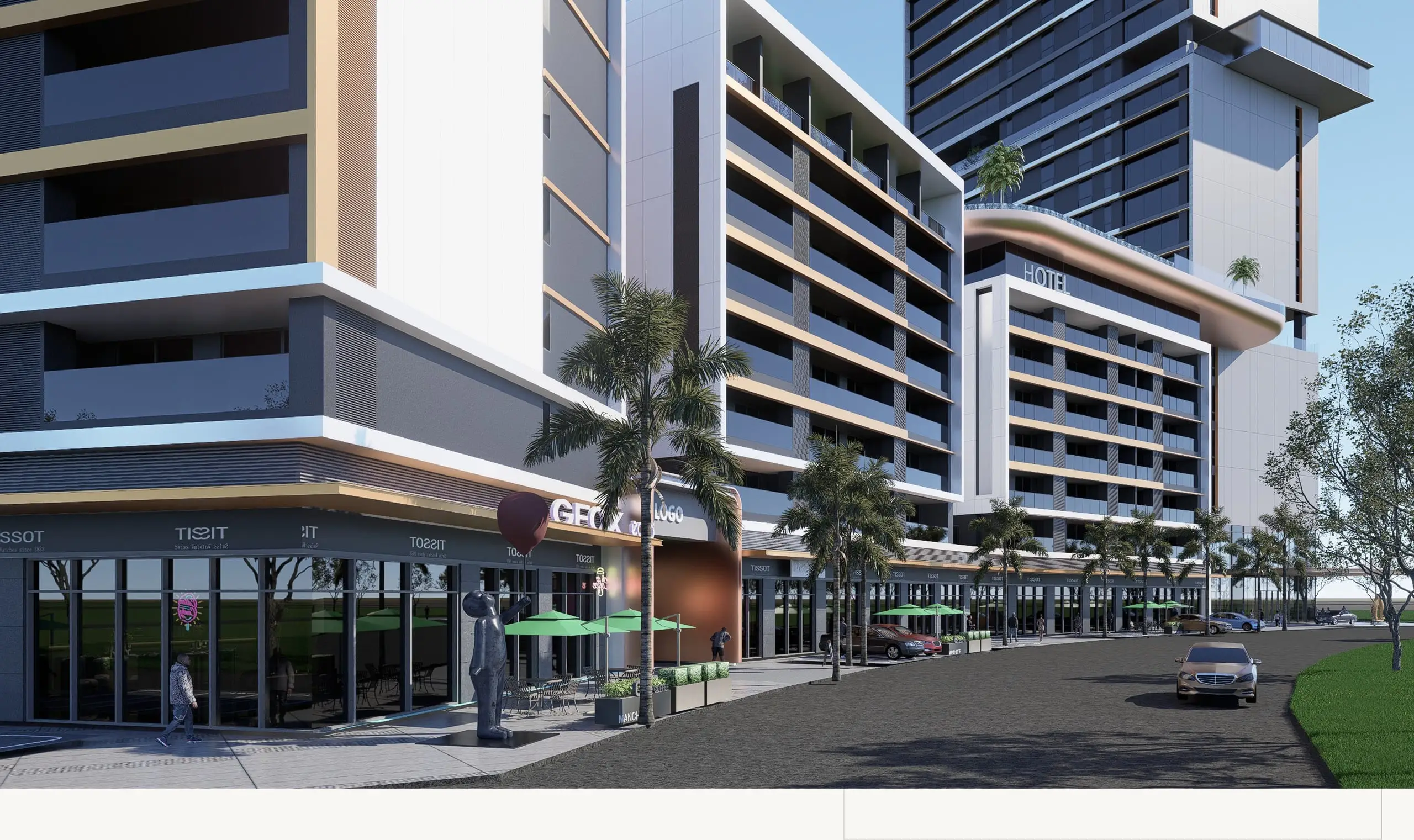Les boutiques en pied d’immeuble de ZAFARA PLAZZA